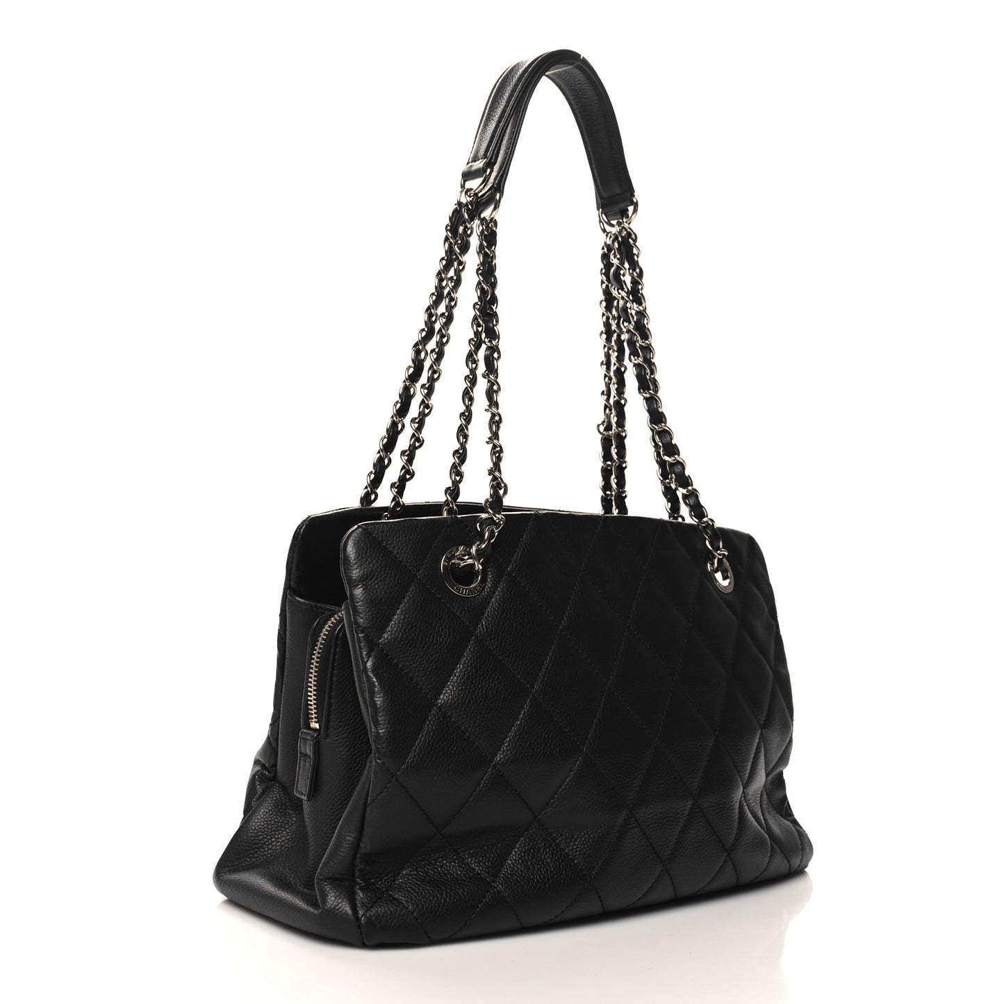 Caviar Quilted CC Timeless Soft Tote Black