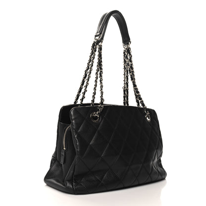 Chanel Caviar Quilted CC Timeless Soft Tote Black 3 of 12