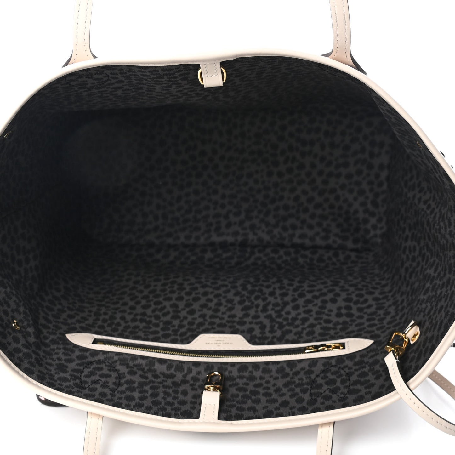 Monogram Giant Wild At Heart Neverfull MM Creme