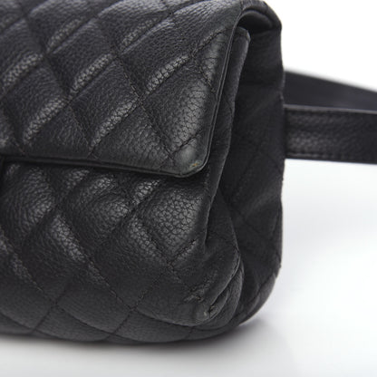 Chanel Grained Calfskin Quilted 2.55 Reissue Flap Belt Bag Clutch Black 10 of 11