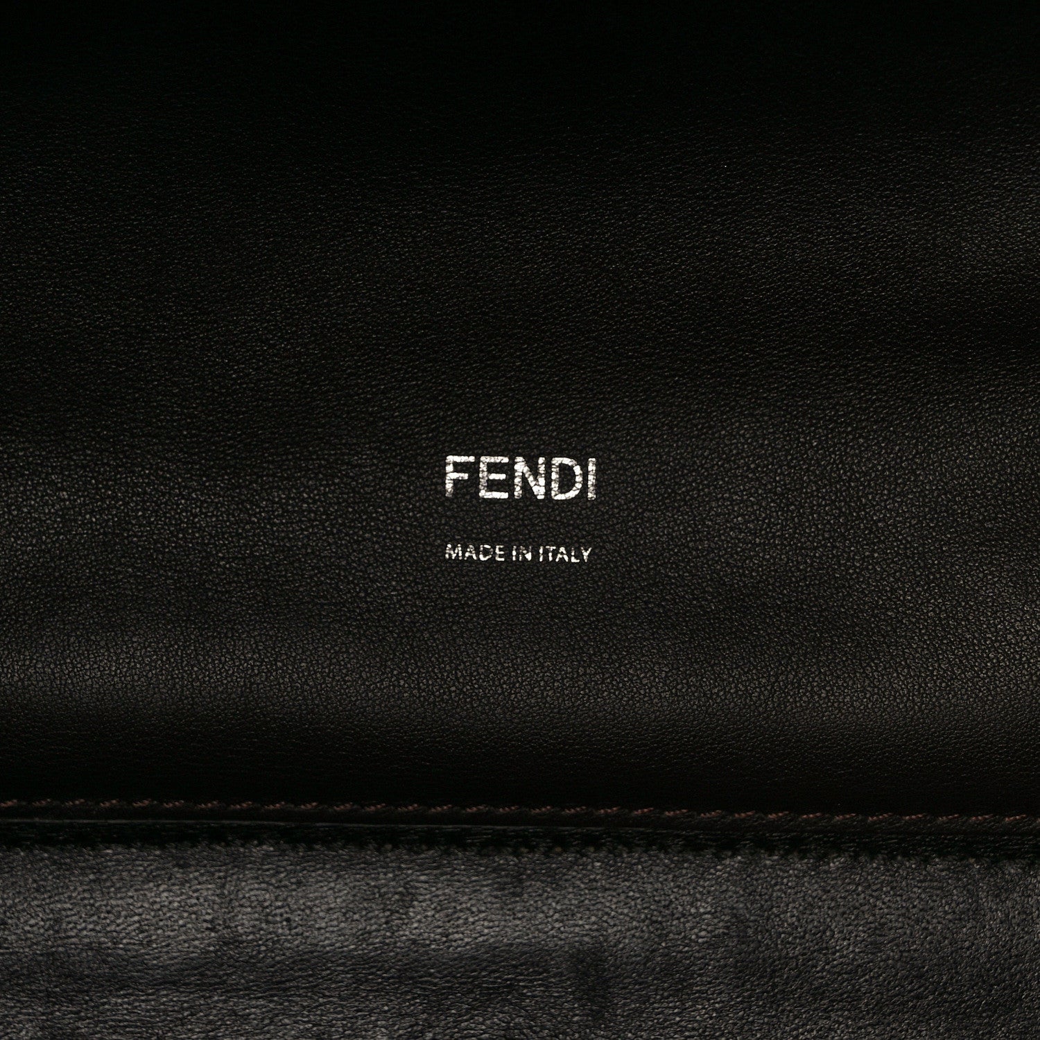 Fendi Vitello Seta Shearling FF 1974 Large Peekaboo X-Lite Brown 6 of 11