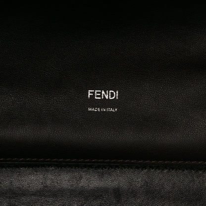 Fendi Vitello Seta Shearling FF 1974 Large Peekaboo X-Lite Brown 6 of 11