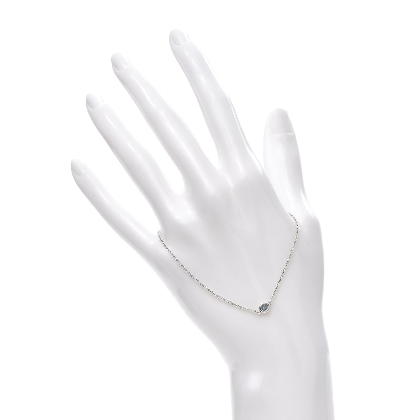 Sterling Silver Aquamarine Elsa Peretti Color By The Yard Bracelet