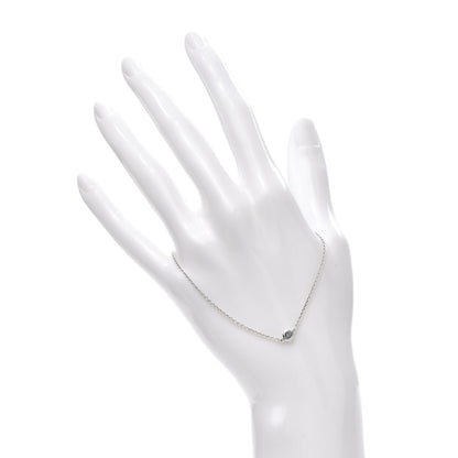 Tiffany Sterling Silver Aquamarine Elsa Peretti Color By The Yard Bracelet 2 of 6
