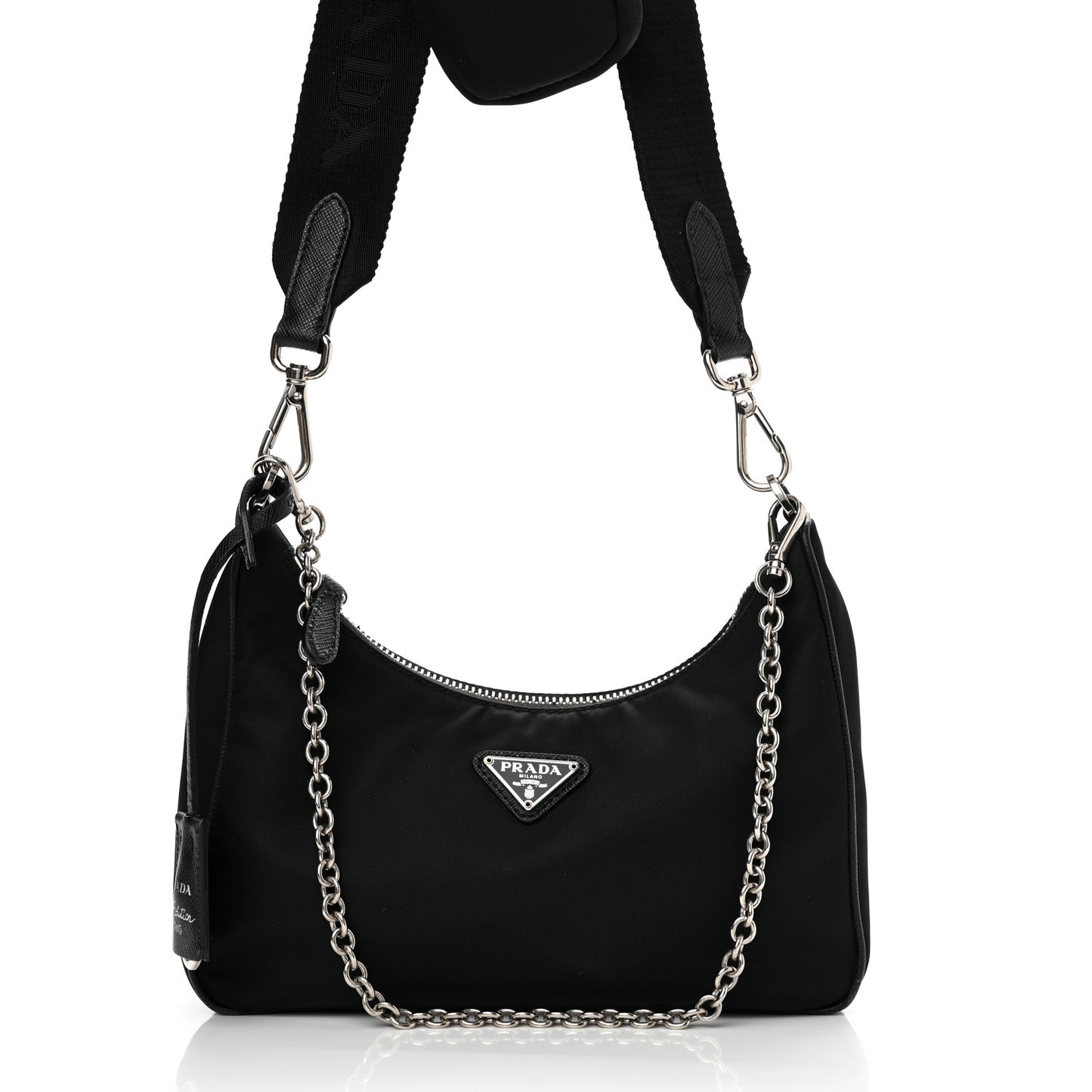 Nylon Re-Edition 2005 Shoulder Bag Black