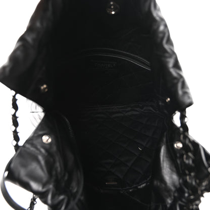 Chanel Shiny Calfskin Quilted Small Chanel 22 So Black 6 of 11