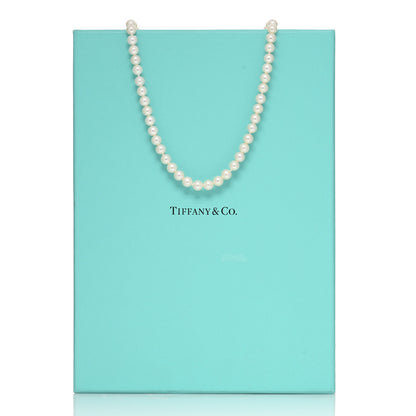 Tiffany Sterling Silver Freshwater Pearl 6-7mm Ziegfeld Necklace 4 of 4