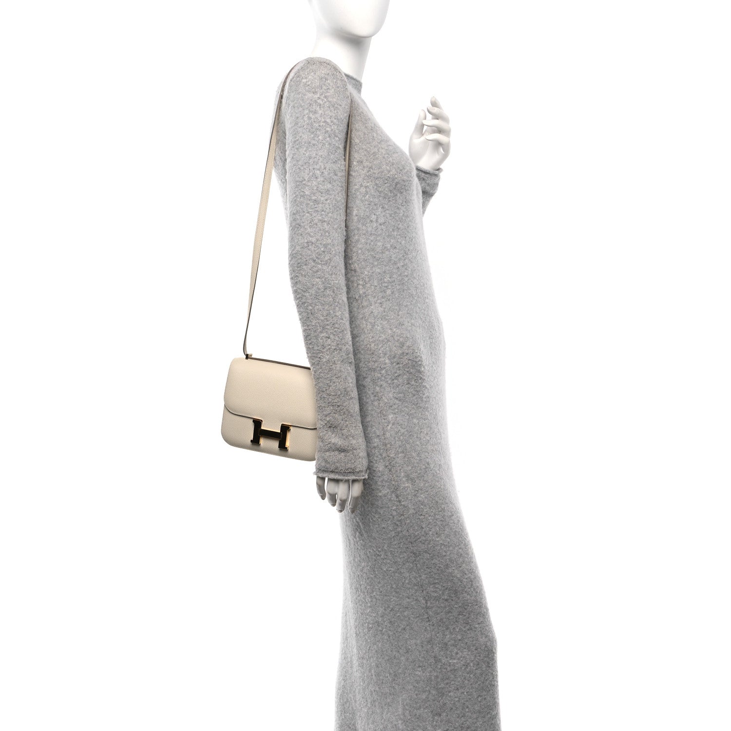 Hermes Epsom Constance 18 Craie 3 of 10