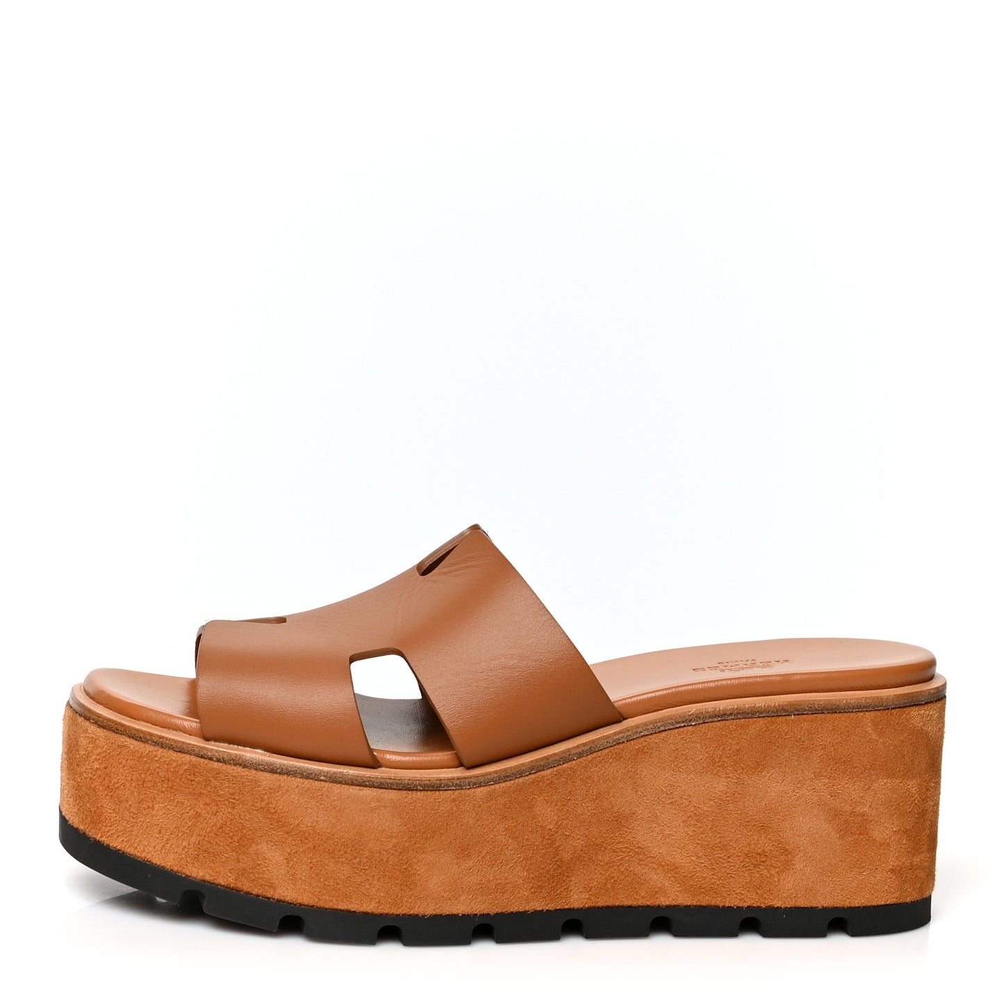 Calfskin Suede Eze 30 Sandals 38 Naturel