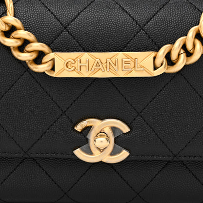 Chanel Caviar Quilted Mini Bracelet On Chain Flap Black 8 of 11