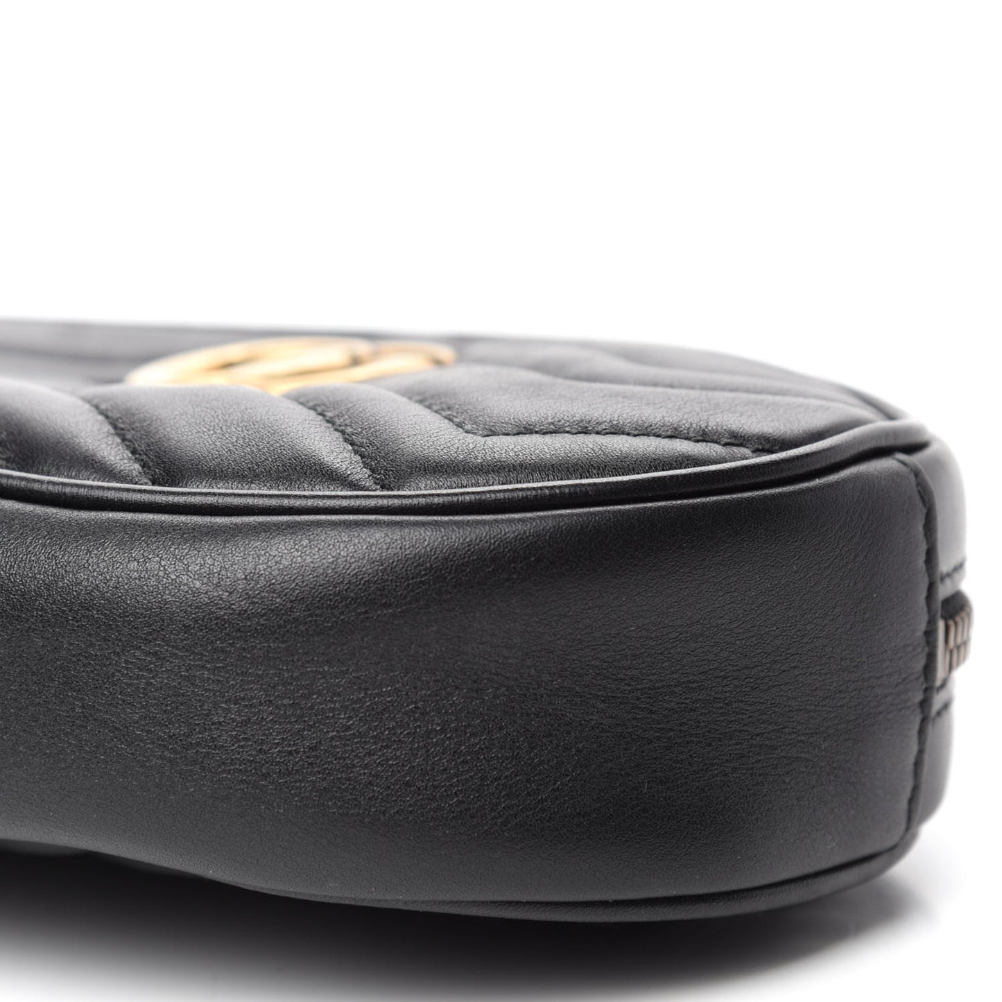 Calfskin Matelasse GG Marmont Belt Bag 75 30 Black