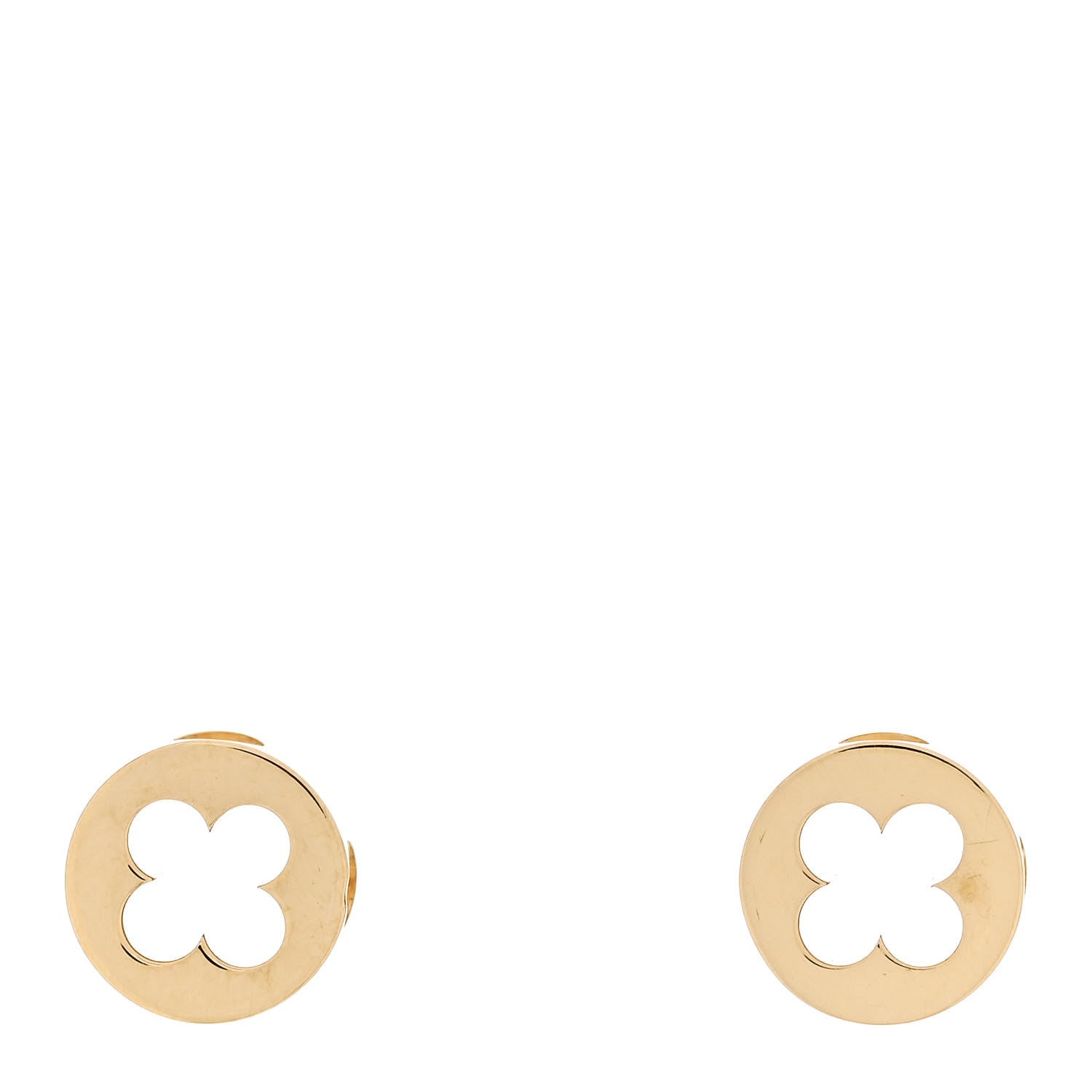 Louis Vuitton 18K Yellow Gold Empreinte Ear Studs Earrings 1 of 5