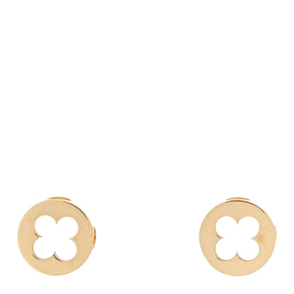 Louis Vuitton 18K Yellow Gold Empreinte Ear Studs Earrings 1 of 5