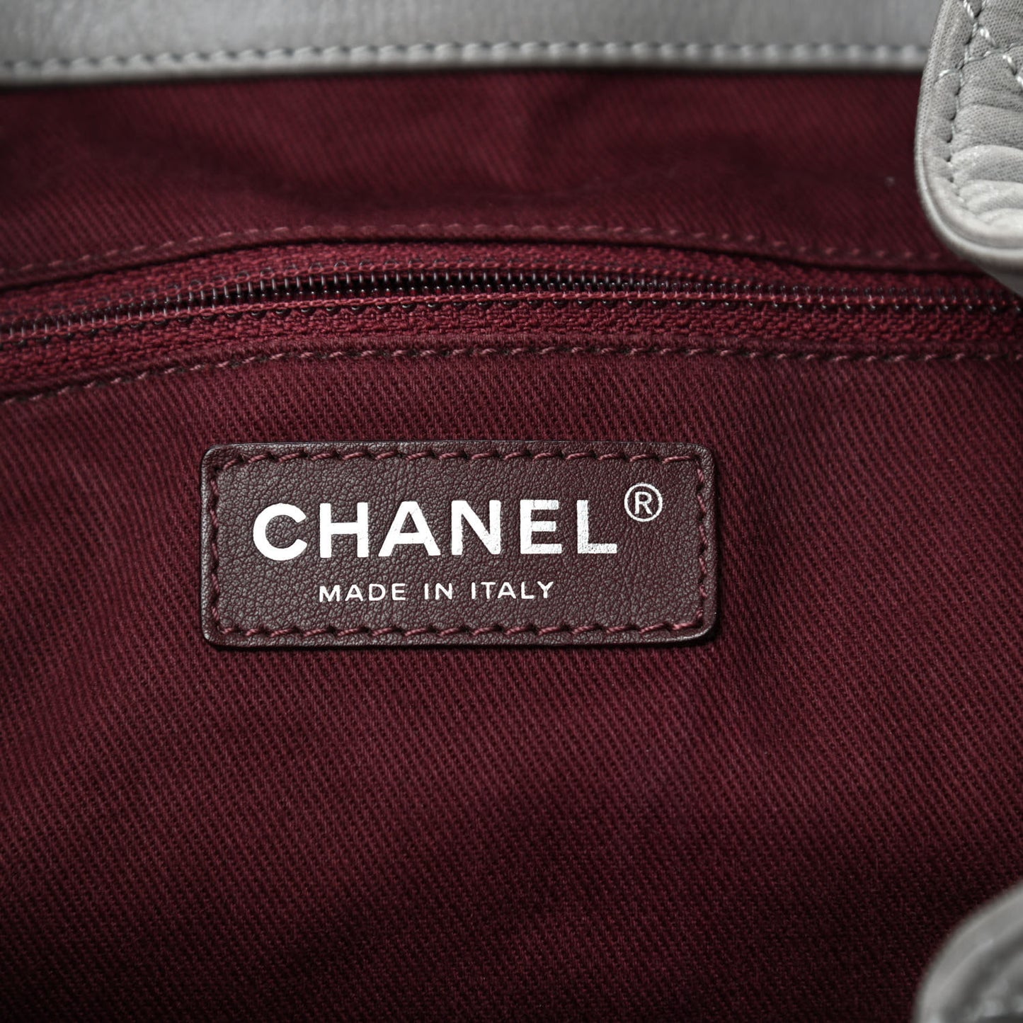 Iridescent Calfskin Quilted In The Mix Backpack Grey