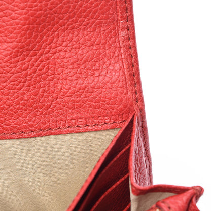 Chloe Grained Calfskin Paraty Continental Wallet Red 10 of 10