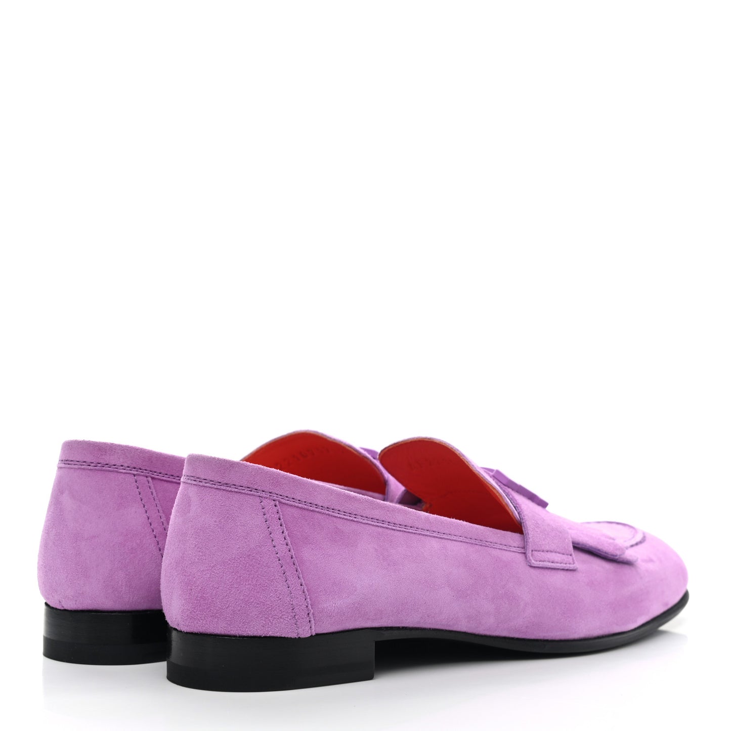 Suede Goatskin Womens Royal Loafers 36 Violet Parme