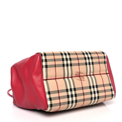 Burberry Haymarket Check Small Knots Canterbury Tote Pink 4 of 13