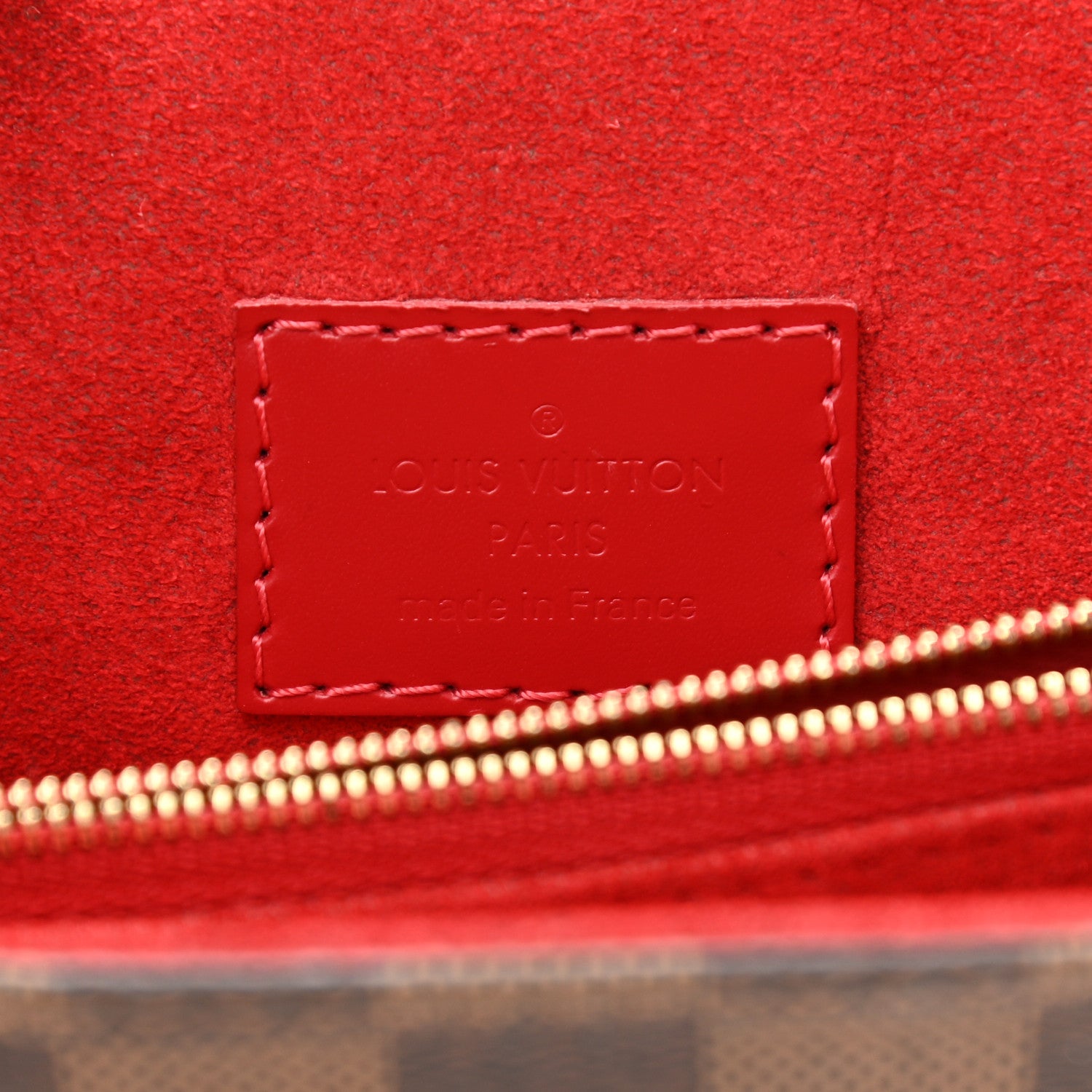 Louis Vuitton Damier Ebene Caissa Clutch Cherry 6 of 12
