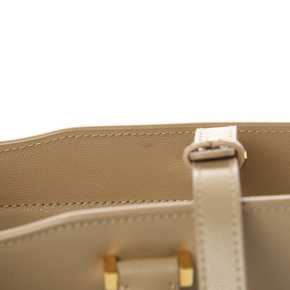 Saint Laurent Grain De Poudre Medium Uptown Tote Dark Beige 13 of 13