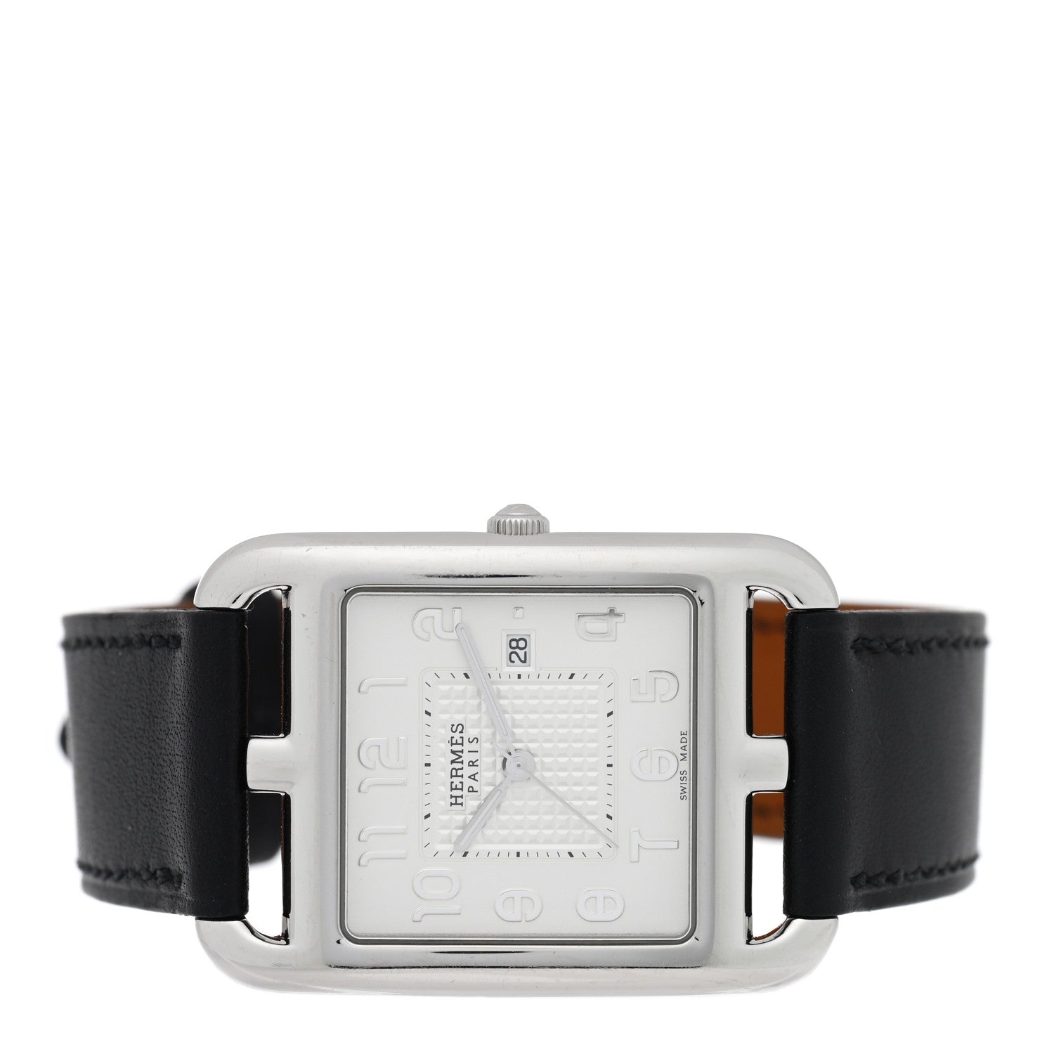 Hermes Stainless Steel Barenia 29mm Cape Cod Quartz Watch Noir 2 of 5