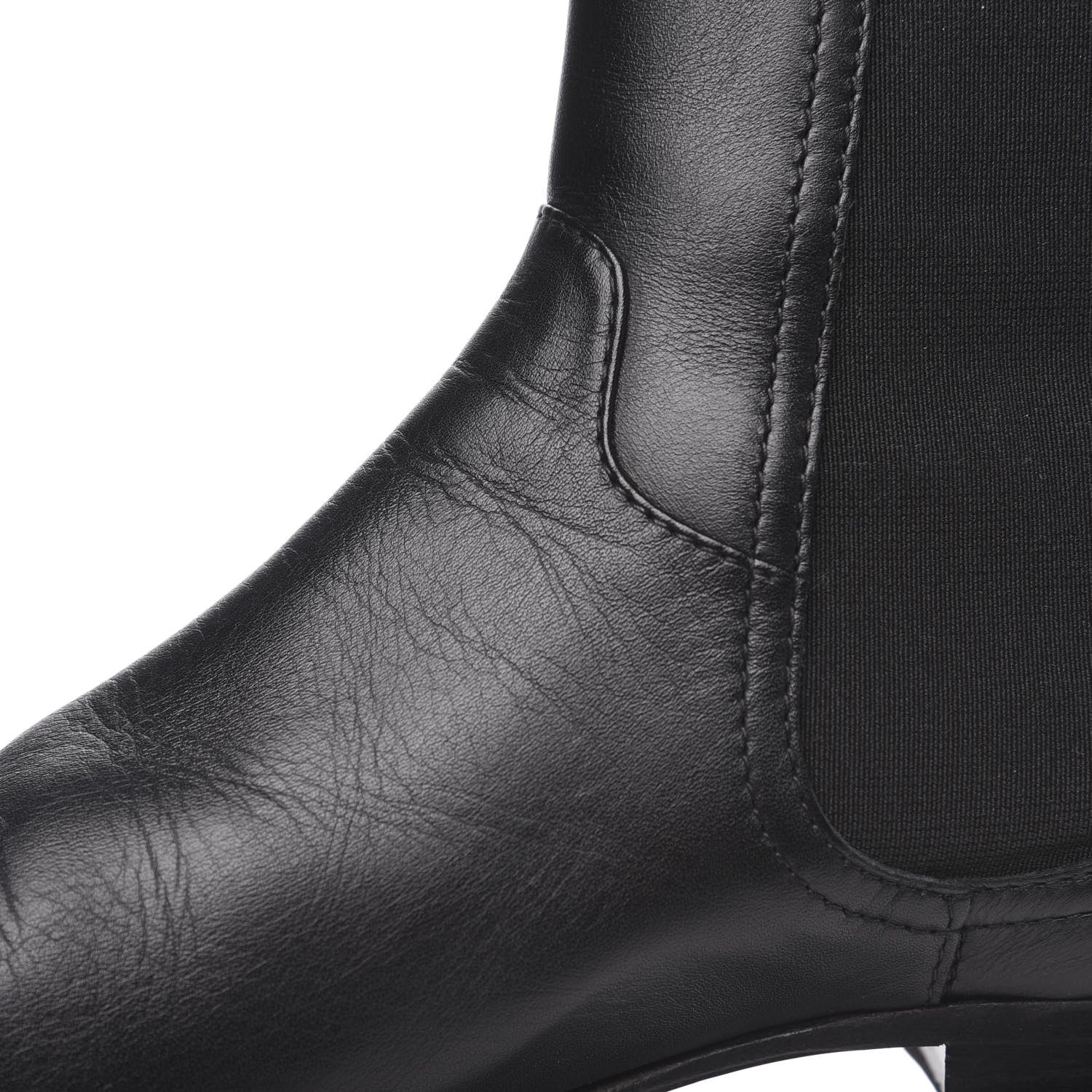 Chanel Calfskin Elastic Short Boots 39.5 Black 7 of 11