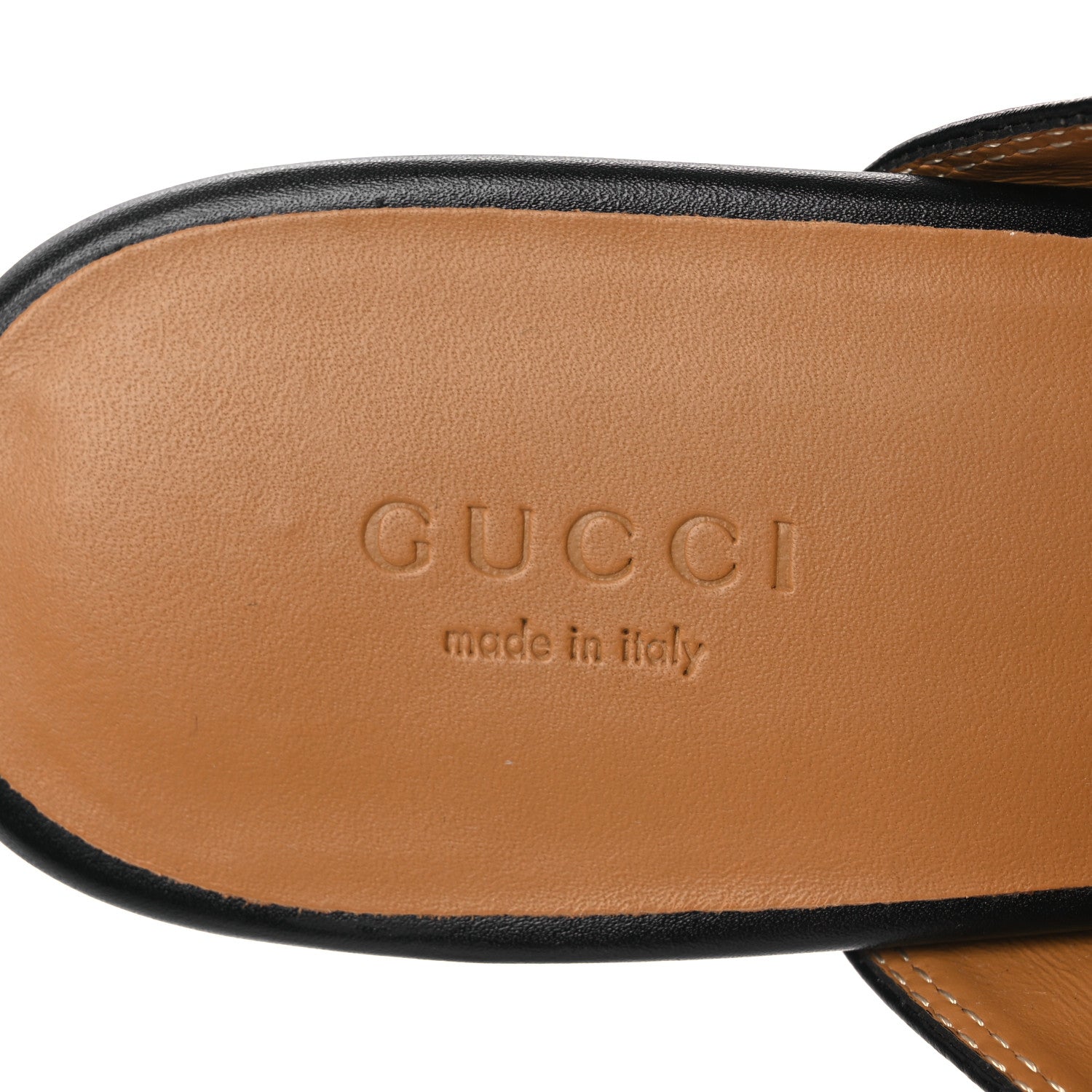 Gucci Glamour Calfskin Guccissima Womens Princetown Slippers 37.5 Black 9 of 13