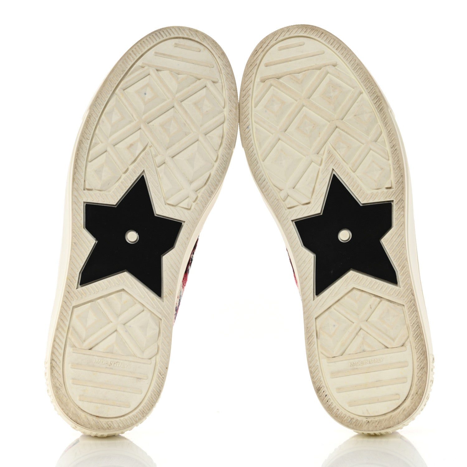 Christian Dior Cotton Floral Pop Embroidered Walk'N'Dior Low Top Sneakers 37 Red Multicolor 5 of 8