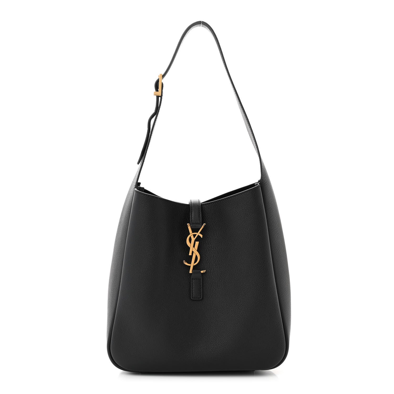 Saint Laurent Smooth Calfskin Small Le 5 A 7 Soft Hobo Black 1 of 11