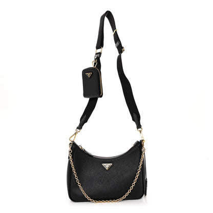 Prada Saffiano Lux Re-Edition 2005 Shoulder Bag Black 1 of 10