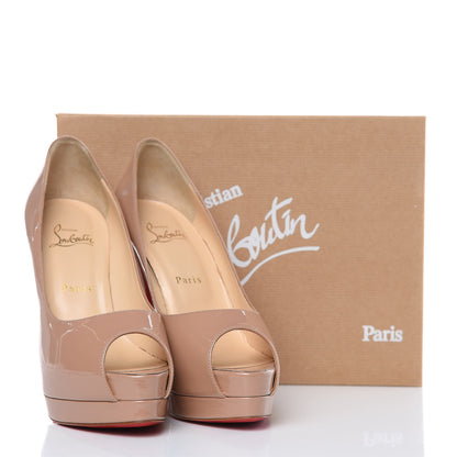 Christian Louboutin Patent Altadama 140 Pumps 39.5 Nude 13 of 13