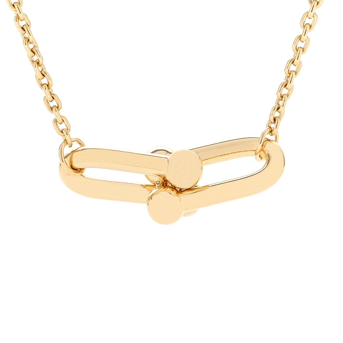 18K Yellow Gold HardWear Small Double Link Pendant Necklace