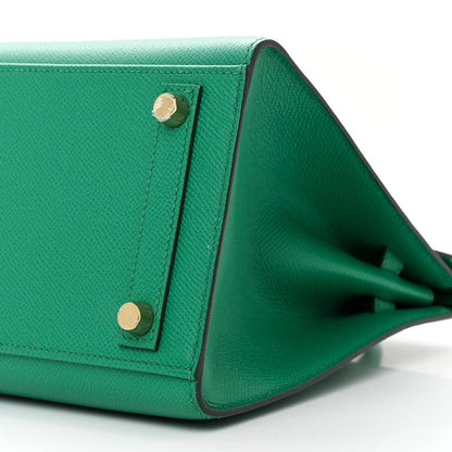 Hermes Epsom Birkin Sellier 25 Vert Jade 10 of 14