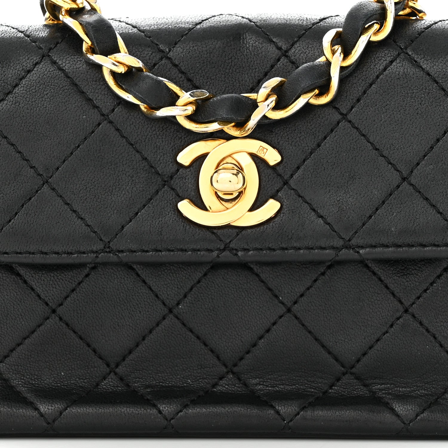 Chanel Lambskin Quilted Extra Mini Flap Black 8 of 11