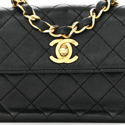 Chanel Lambskin Quilted Extra Mini Flap Black 8 of 11