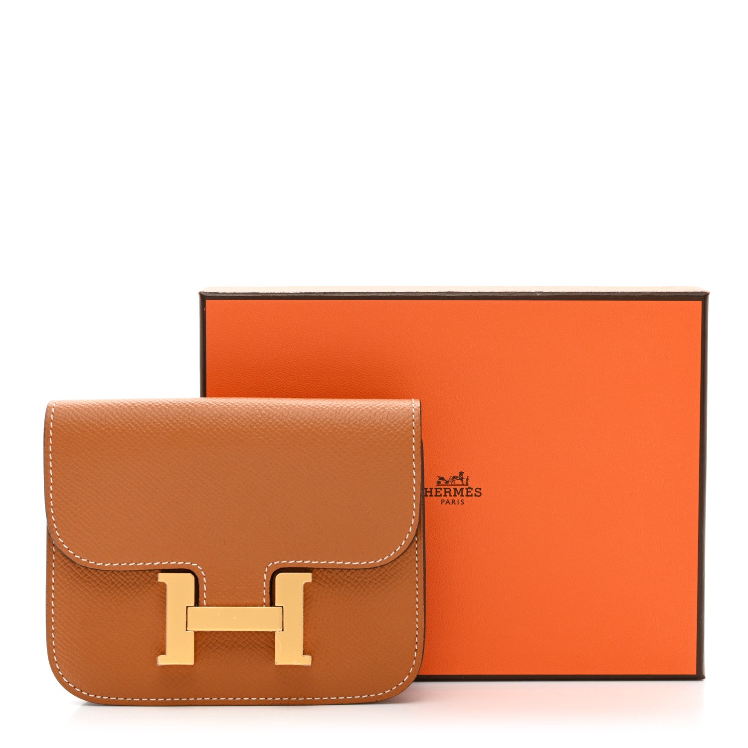 Hermes Epsom Constance Slim Wallet Gold 9 of 9