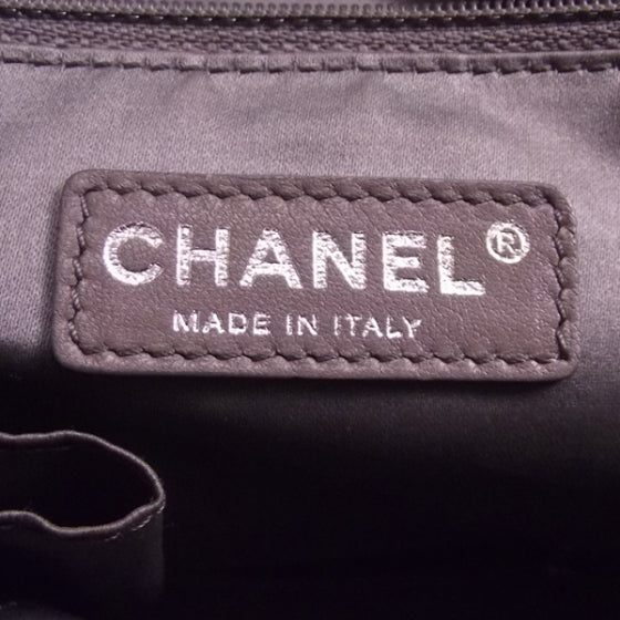 Leather Modern Chain Shopper Tote