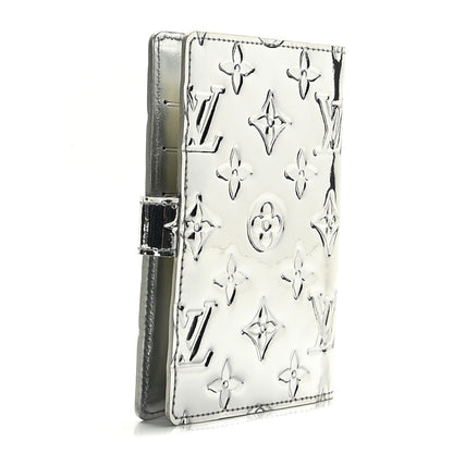 Louis Vuitton Monogram Miroir Small Ring Agenda Silver 3 of 9