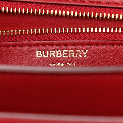 Burberry Calfskin Small TB Bag Dark Crimson 6 of 7