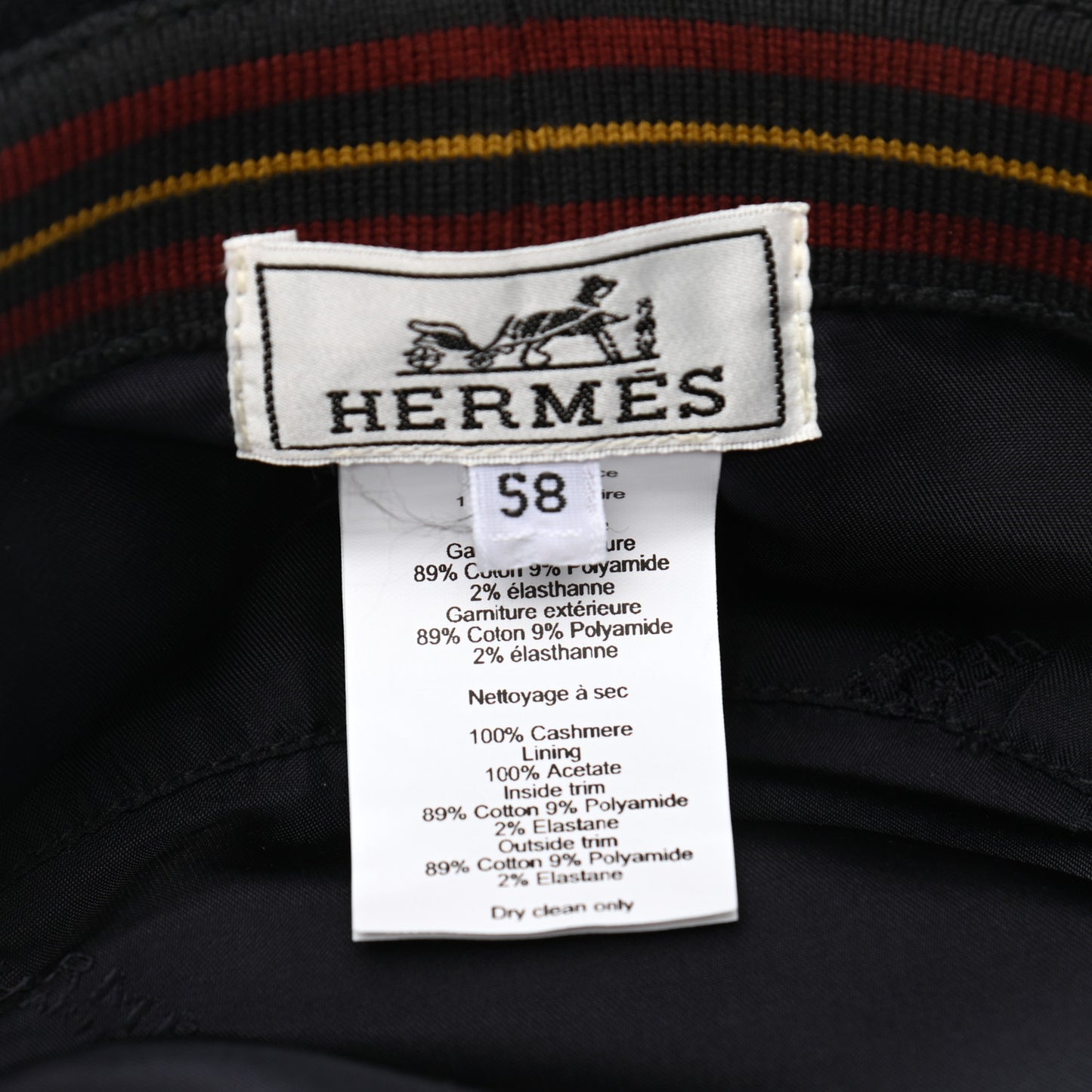 Water-Repellent Cashmere Mens DJack Hat 58 Marine