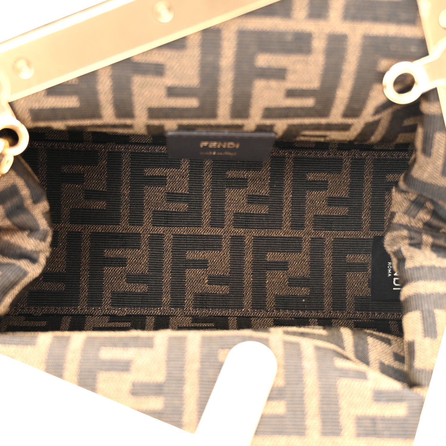 Fendi Nappa Suede Striped Inlay Small Fendi First Multicolor 5 of 11
