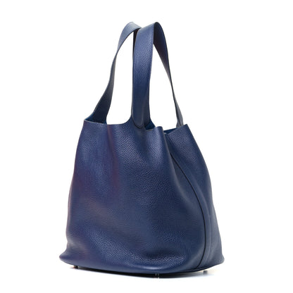 Hermes Taurillon Clemence Picotin Lock TGM Bleu Saphir 2 of 5