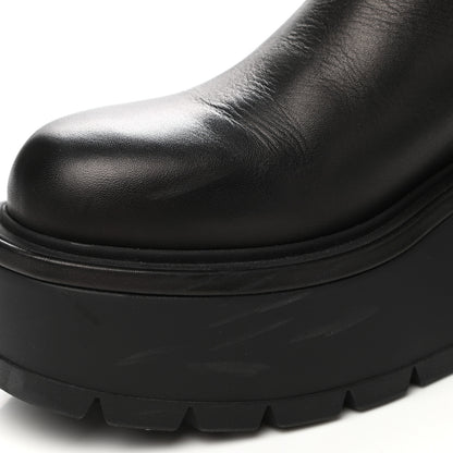Valentino Garavani Calfskin VLOGO Uniqueform Chelsea 55/85mm Flatform Ankle Boots 37.5 Black 9 of 9