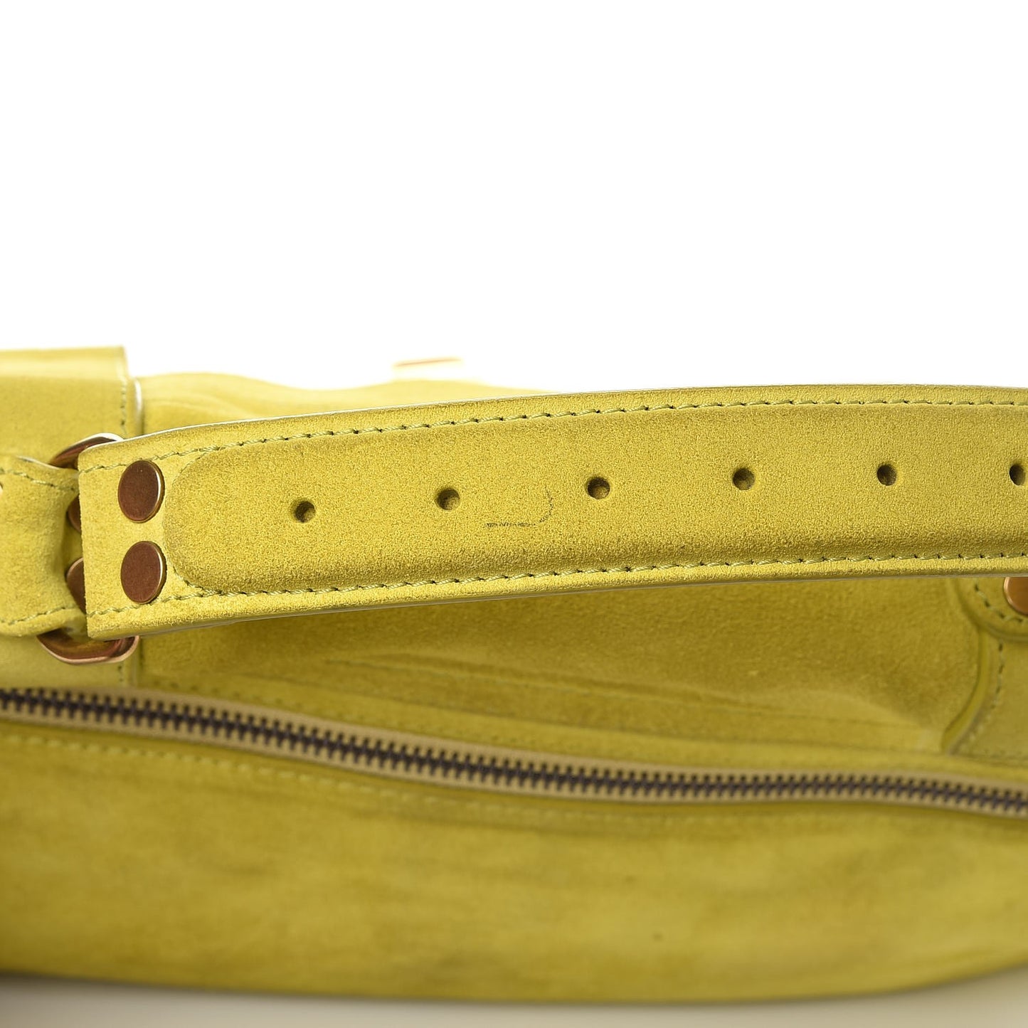 Suede Medium PS1 Satchel Citron