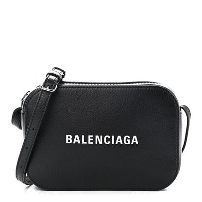 Balenciaga Calfskin Logo XS Everyday Camera Bag Black 1 of 10