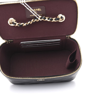 Chanel Caviar Quilted Small Vanity Case With Chain Black 4 of 8