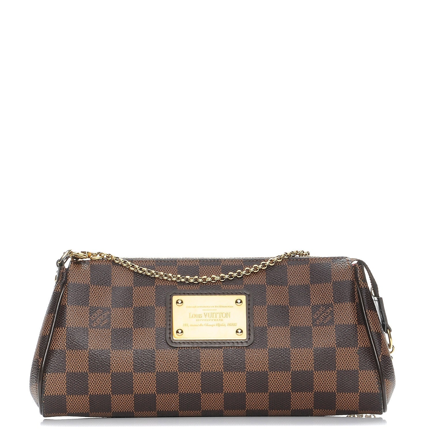 Louis Vuitton Damier Ebene Eva Clutch 1 of 7