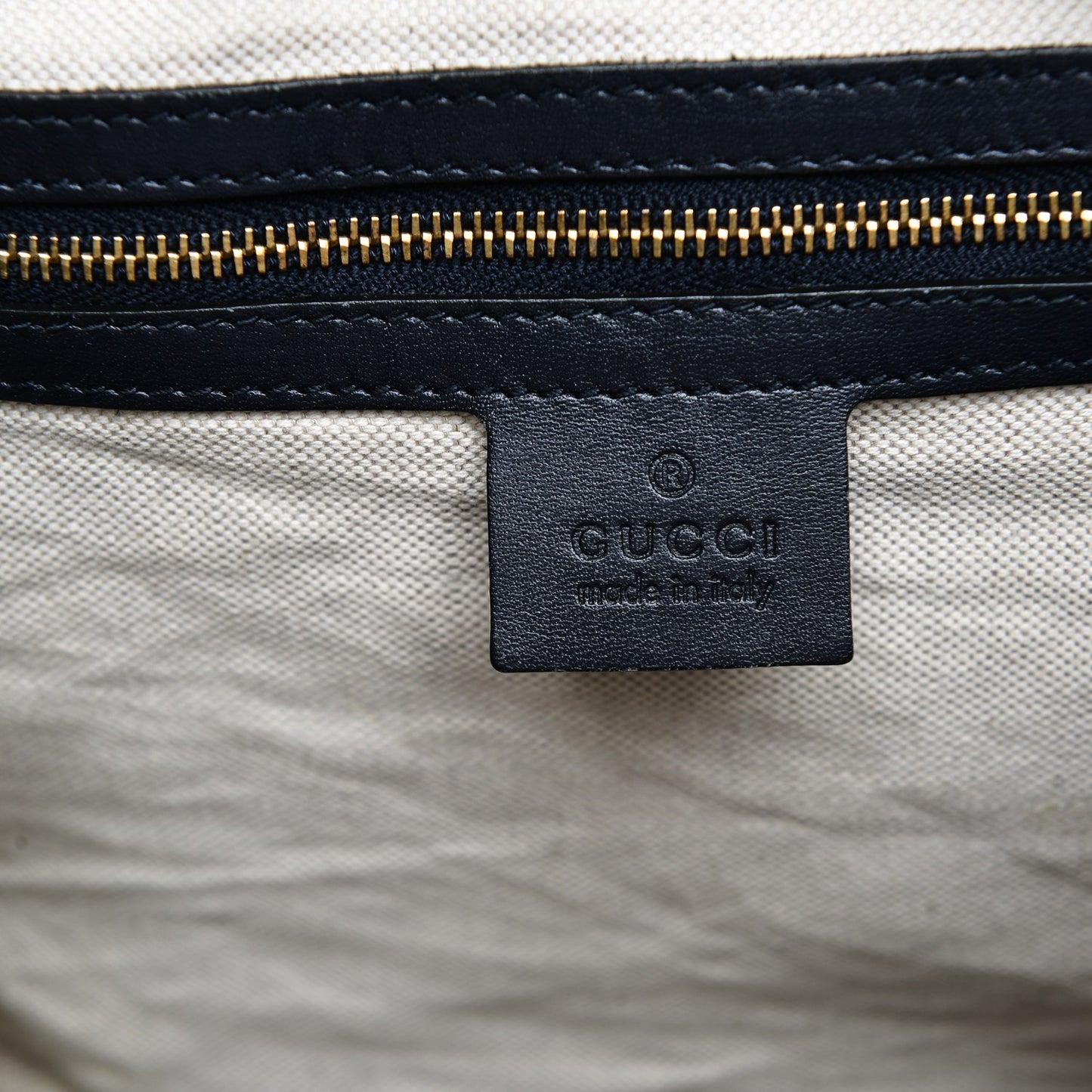 Monogram Selleria Calfskin Vintage Web Medium Boston Beige Blue