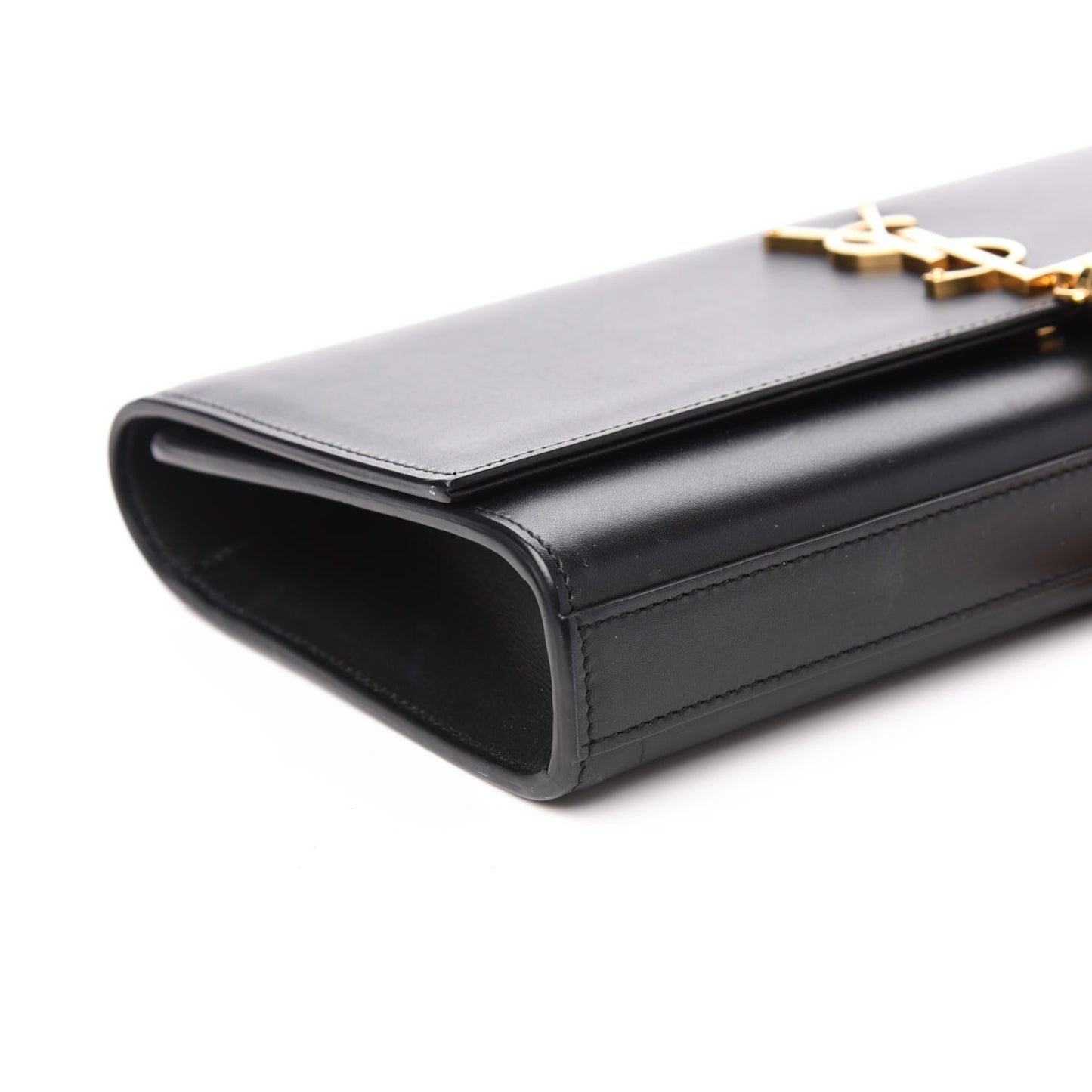 Calfskin Classic Monogram Tassel Clutch Black