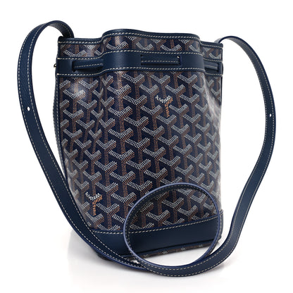 Goyard Goyardine Petit Flot Bucket Bag PM Navy 2 of 7