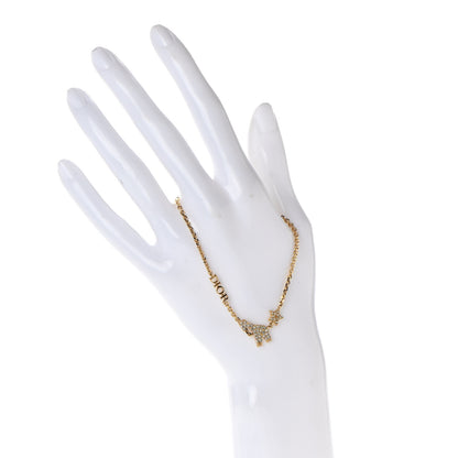Christian Dior Crystal Diorable Giraffe Logo Bracelet Gold 2 of 4